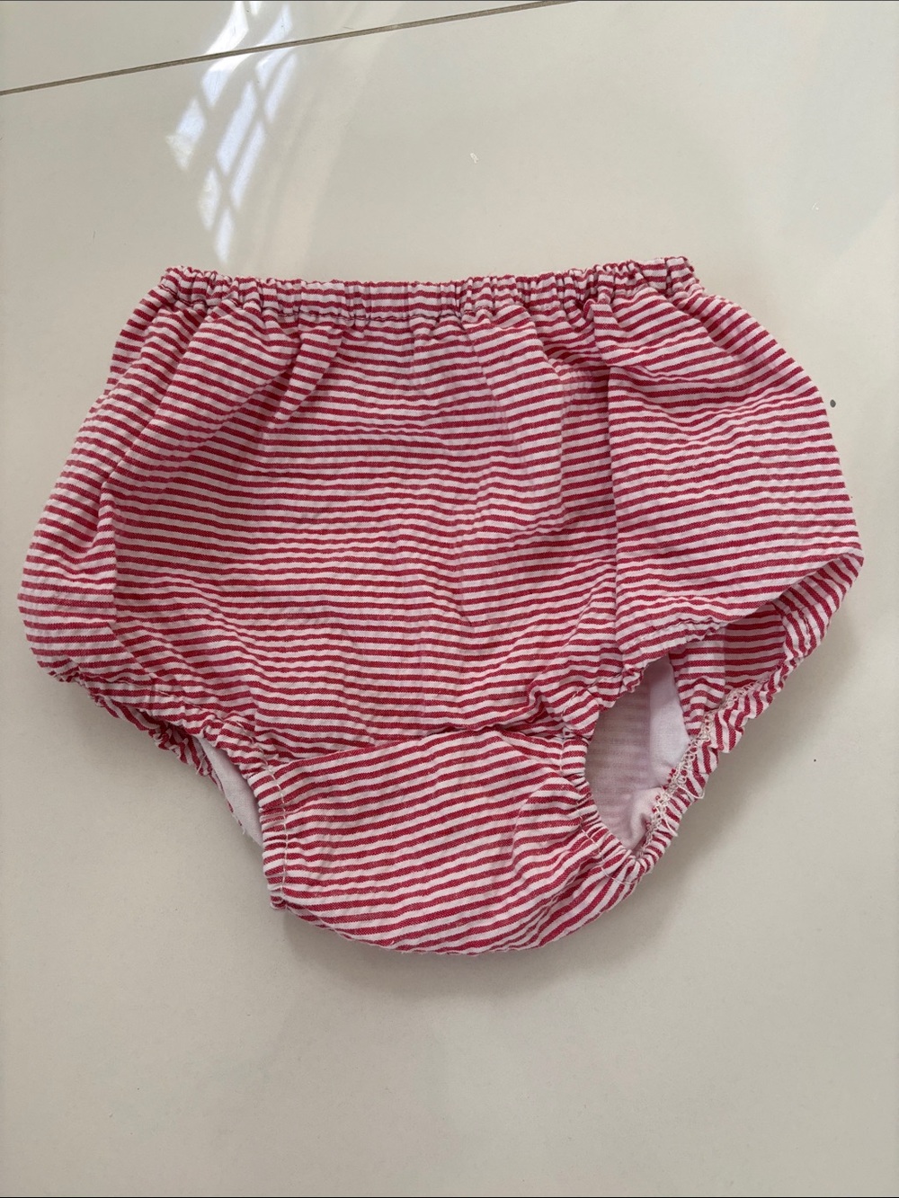 Red Stripe Baby Bloomers Shorts